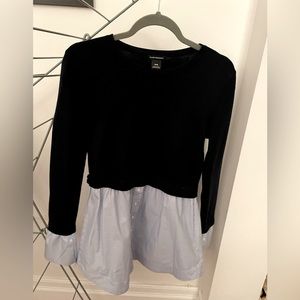 Club monaco merino/dress shirt sweater